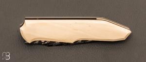   Couteau  "  Liner-lock custom " de Berthelemy Gabriel - La Forge Agab