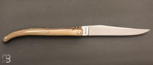 Couteau " Autrefois 14 CM" par  Laguiole en Aubrac - Pointe de corne