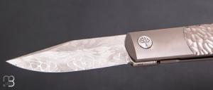   Couteau "BRLW Meteorite Damast édition Platine" par Böker Solingen - 110376DAM