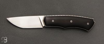   Couteau " Brimbelle " Liner-Lock flipper par Louis Contat - Ébène et 14c28N