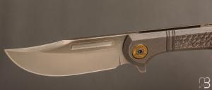   Couteau " Bullet  " pliant de Gudy van Poppel - Titane et Böhler N690