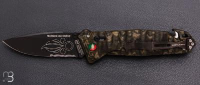    Couteau pliant C.A.C. " L'Engagement " Légion étrangère - G10 camouflage