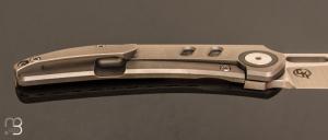  Couteau  " Chevron " par YAN Knives - Titane et lame en Magnacut