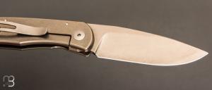   Couteau " Citizen full custom " par Sacha Thiel - Titane et RWL34