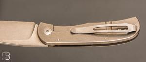   Couteau " Citizen full custom " par Sacha Thiel - Titane et RWL34