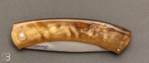 Couteau de poche Corse corne de bélier de Jean-Jacques Bernet