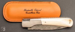    Couteau " Corse Vendetta " par Fontenille-Pataud - Ivoire de Phacochère  et lame damas