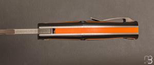  Couteau  "  DAV " custom par Torpen Knives - Jérôme Hovaere - G10 noir et CPM Magnacut