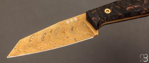  Couteau  "  Daily Knives AK1 Gold Damast "  Böker - 122511DAM