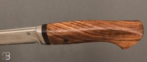   Couteau "Droit" de Jean Paul Sire - Noyer et Sandwich Vieux Fer