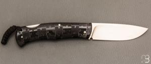 Couteau " Drop " custom lock-back par Raphaël Durand - G10 et RWL34