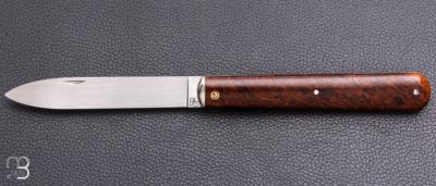   Couteau " Effilé"  par Adrien Vautrin - Micarta Vintage et 14c28n