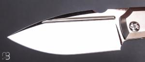   Couteau " Elementak " par CKF Knives et Thomas Gony GTKnives - Titane  et M398