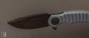  Couteau " Ferox Prototype "pliant de Gudy van Poppel - Titane et Böhler N690
