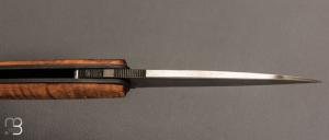   Couteau " Front-flipper custom " par Fabrice Delbart - Forge Celtique - Koa et damas