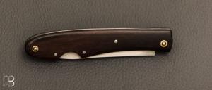  Couteau  " Genèse  " custom par Frédéric Collin - Noyer et lame en C130