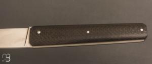   Couteau " Gentleman XL " custom par Franck Souville - Fibre de carbone