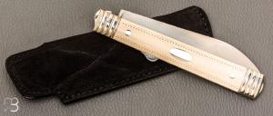    Couteau " Grand Marquis " par Romain Alvarez - ivoire de mammouth et RWL34