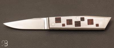 Couteau " Hemi Mark III" pompe arrière lame RWL-34 par Nicolas Couderc