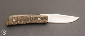   Couteau " Imvubu " par Des Horn - Fatcarbon "Unigold"