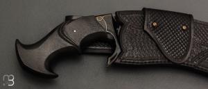    Couteau " Kukri - Mosaic Damascus " custom de Claudio Sobral & Ariel Sobral - CAS Knives