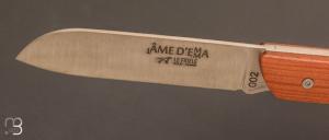 Couteau " L'âme d'Emma N°2 " par Le Fidèle - Cèdre de Virginie et lame 12C27