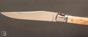   Couteau " Laguiole 12 CM " de Jérôme Lamic - Ivoire de mammouth et 14C28N