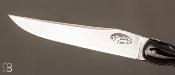   Couteau Laguiole 18 CM de Jérôme Lamic - Corne noire et 14C28N