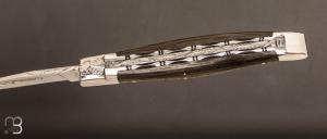  Couteau Laguiole en Aubrac 12 cm double platines manche morta
