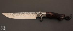 Couteau " Large Fighter " bois de fer par Roman Stoklasa
