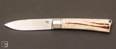 Couteau " Le Forester " bois de cerf par Laurent Gaillard