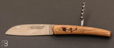 Couteau Le Liadou 2 pièces chêne de foudre 12 cm - Série numéroté