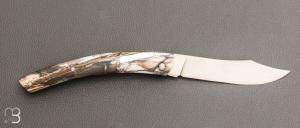    Couteau Le Thiers 11CM par Cognet - Pulpe d'ivoire de mammouth