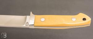    Couteau " Loveless 5'' Drop Point " par Shaun Bruwer - Micarta Westinghouse et N690