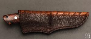  Couteau " Loveless Medium Drop Point " par Shaun Bruwer - Ironwood et Bohler Lohmann