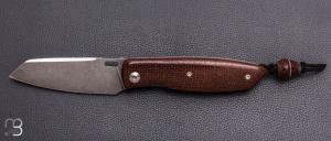   Couteau " Lupin  " custom par Charron Baptiste BC Coutellerie - Micarta
