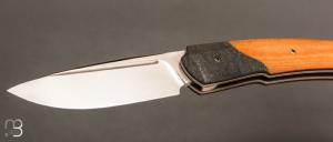    Couteau " Merops S-Lock "  par Olivier Lamy - Skua Coutellerie - Micarta et lame en RWL34