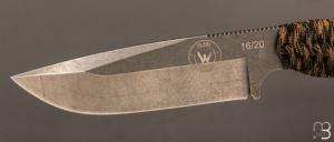   Couteau NG69 Édition Limitée 20 ans Wildsteer - Paracorde et lame stonewashed