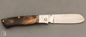   Couteau " Navaja Campesina" par Jesus Granda - Corne de buffle et damas