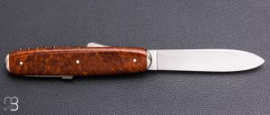  Couteau " Navette 4 pièces " de collection par Adrien Vautrin - Micarta