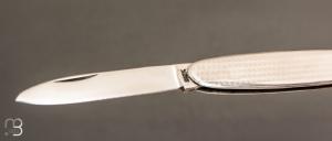 Couteau " Navette  " manche Inox par Coursolle