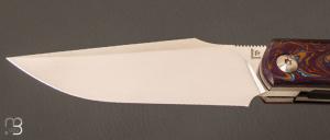 Couteau  "  New Hardy " custom par Rémi Lavialle - RWL34 et fibre de carbone