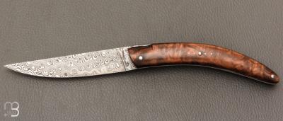  Couteau " Styl'ver " par Goyon Chazeau -  Noyer et lame damas