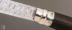    Couteau "OPI N°09" custom par Anthony Brochier - Damas  torsadé et chêne