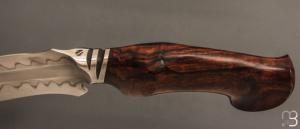  Couteau " Onca " de Samuel Lurquin - Acier U10A et bois de fer d'Arizona