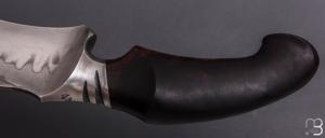   Couteau " Onca " de Samuel Lurquin - Bois de fer d'Arizona et lame damas