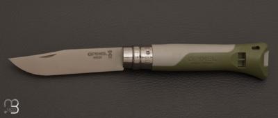  Couteau  Opinel N°08 Horizon - Kaki - Lame inoxydable