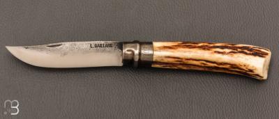    Couteau  "  Opinel N°09 " custom bois de cerf par Laurent Gaillard