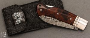    Couteau  " Ork " custom lock-back par Raphaël Durand - Damas de Samuel Lurquin