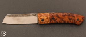   Couteau " Petit Mesclun " Pimontais de Julien Maria - Thuya et lame en XC75